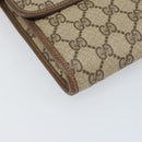 GUCCI GG Supreme Shoulder Bag PVC Beige Gold Auth ka2051-11