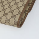 GUCCI GG Supreme Shoulder Bag PVC Beige Gold Auth ka2051-12