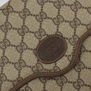 GUCCI GG Supreme Shoulder Bag PVC Beige Gold Auth ka2051-14