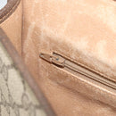 GUCCI GG Supreme Shoulder Bag PVC Beige Gold Auth ka2051-20