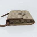 GUCCI GG Supreme Shoulder Bag PVC Beige Gold Auth ka2051-5