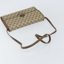 GUCCI GG Supreme Shoulder Bag PVC Beige Gold Auth ka2051-7