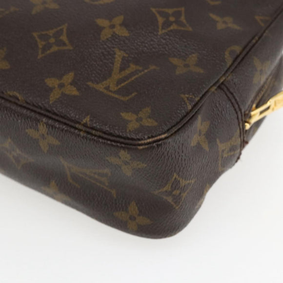 LOUIS VUITTON Monogram Trousse Toilette 23 Clutch Bag M47524 LV Auth ka2053