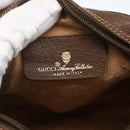 GUCCI GG Supreme Web Sherry Line Bag PVC Beige Gold 89 02 066 Auth ka2054-15