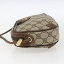 GUCCI GG Supreme Web Sherry Line Bag PVC Beige Gold 89 02 066 Auth ka2054-4