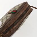 GUCCI GG Supreme Web Sherry Line Bag PVC Beige Gold 89 02 066 Auth ka2054-6