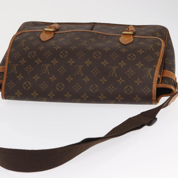 LOUIS VUITTON Monogram Gibeciere GM Shoulder Bag M42246 LV Auth ka2055