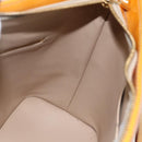 LOUIS VUITTON Monogram Vernis Houston Hand Bag Jaune M91121 LV Auth ka2056-19