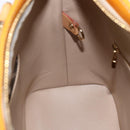 LOUIS VUITTON Monogram Vernis Houston Hand Bag Jaune M91121 LV Auth ka2056-20