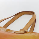 LOUIS VUITTON Monogram Vernis Houston Hand Bag Jaune M91121 LV Auth ka2056-8