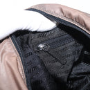PRADA Shoulder Bag Nylon Brown Silver Auth ka2057-25