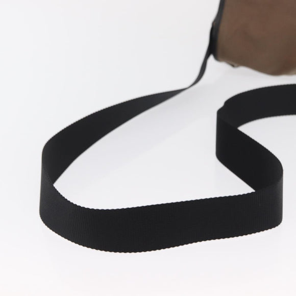 PRADA Shoulder Bag Nylon Brown Silver Auth ka2057