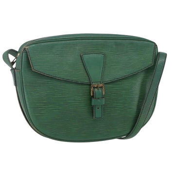 LOUIS VUITTON Epi Jeune Fille MM Shoulder Bag Green M52154 LV Auth ka206