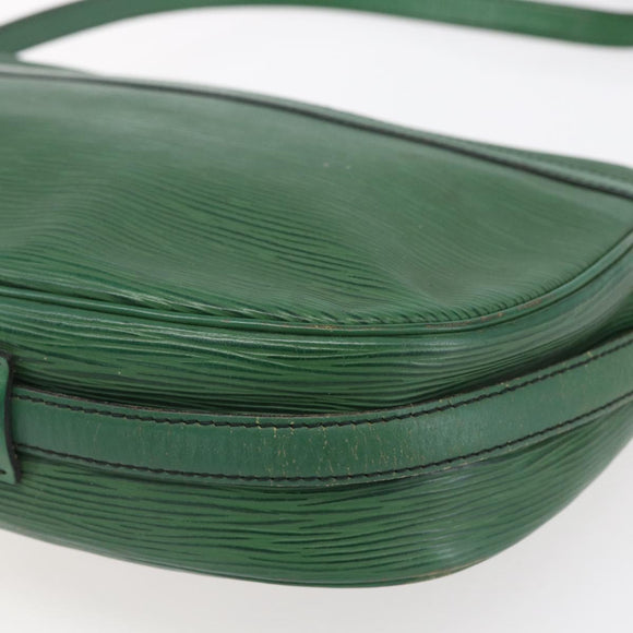 LOUIS VUITTON Epi Jeune Fille MM Shoulder Bag Green M52154 LV Auth ka206