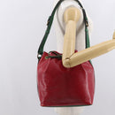 LOUIS VUITTON Epi Petit Noe Shoulder Bag Bicolor Green Red LV Auth ka2062-22