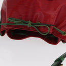 LOUIS VUITTON Epi Petit Noe Shoulder Bag Bicolor Green Red LV Auth ka2062-6
