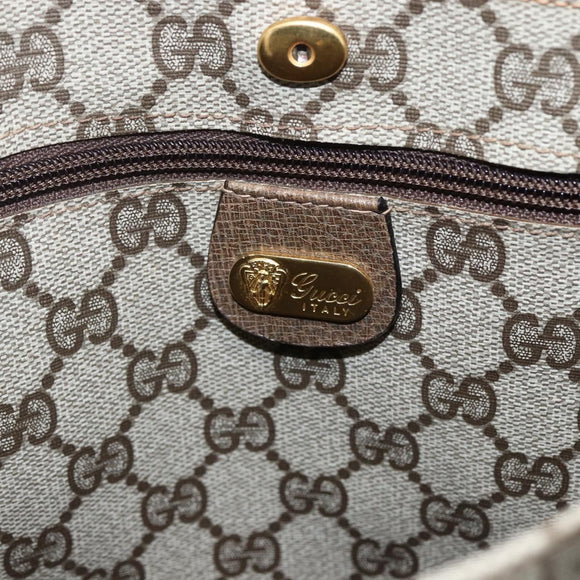 GUCCI GG Supreme Tote Bag PVC Beige Gold 002 103 1301 Auth ka2063