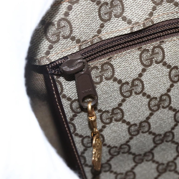 GUCCI GG Supreme Tote Bag PVC Beige Gold 002 103 1301 Auth ka2063