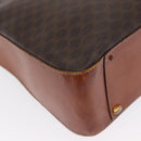 CELINE Macadam Canvas Shoulder Bag PVC Beige Gold Auth ka2067-14