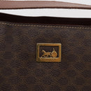 CELINE Macadam Canvas Shoulder Bag PVC Beige Gold Auth ka2067-17