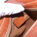 CELINE Macadam Canvas Shoulder Bag PVC Beige Gold Auth ka2067-19