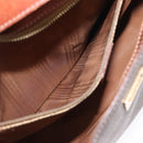 CELINE Macadam Canvas Shoulder Bag PVC Beige Gold Auth ka2067-24