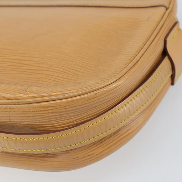 LOUIS VUITTON Epi Jeune Fille MM Shoulder Bag Beige M52156 LV Auth ka2069