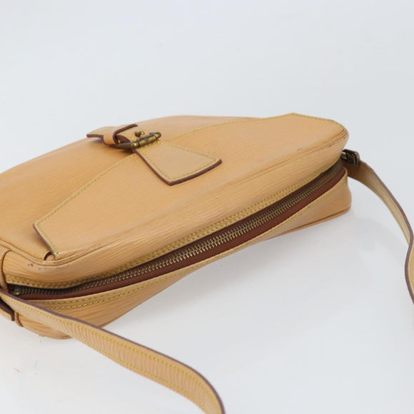 LOUIS VUITTON Epi Jeune Fille MM Shoulder Bag Beige M52156 LV Auth ka2069