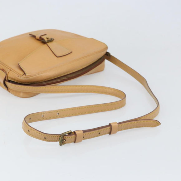 LOUIS VUITTON Epi Jeune Fille MM Shoulder Bag Beige M52156 LV Auth ka2069