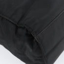 PRADA Chain Hand Bag Nylon Black Silver Auth ka207-13