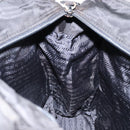 PRADA Chain Hand Bag Nylon Black Silver Auth ka207-17