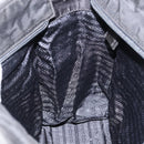 PRADA Chain Hand Bag Nylon Black Silver Auth ka207-18