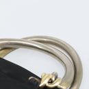 PRADA Chain Hand Bag Nylon Black Silver Auth ka207-8