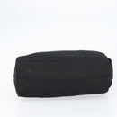 PRADA Chain Hand Bag Nylon Black Silver Auth ka207-9