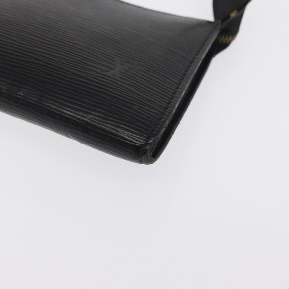 LOUIS VUITTON Epi Pochette Accessoires Pouch Black M52982 LV Auth ka2071