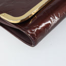 LOUIS VUITTON Monogram Vernis Rossmore PM Tasche Rouge Fauviste M91547 LV Auth ka2074-14