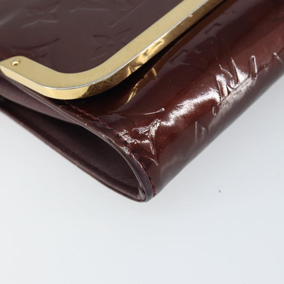 LOUIS VUITTON Monogram Vernis Rossmore PM Tasche Rouge Fauviste M91547 LV Auth ka2074