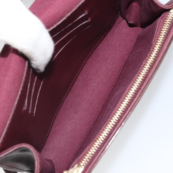 LOUIS VUITTON Monogram Vernis Rossmore PM Tasche Rouge Fauviste M91547 LV Auth ka2074