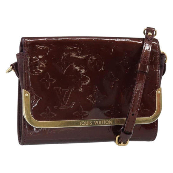 LOUIS VUITTON Monogram Vernis Rossmore PM Tasche Rouge Fauviste M91547 LV Auth ka2074