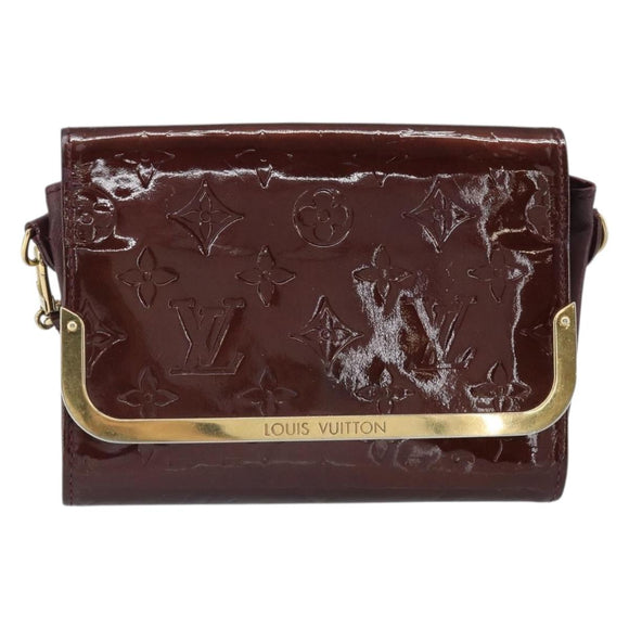 LOUIS VUITTON Monogram Vernis Rossmore PM Tasche Rouge Fauviste M91547 LV Auth ka2074