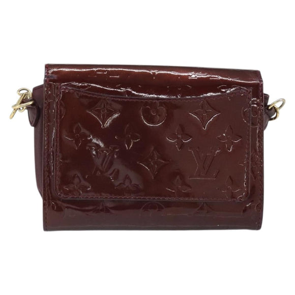 LOUIS VUITTON Monogram Vernis Rossmore PM Tasche Rouge Fauviste M91547 LV Auth ka2074