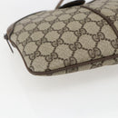 GUCCI GG Supreme Web Sherry Line Bag PVC Beige Gold 904 02 047 Auth ka2077-11