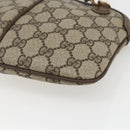 GUCCI GG Supreme Web Sherry Line Bag PVC Beige Gold 904 02 047 Auth ka2077-12