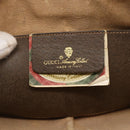 GUCCI GG Supreme Web Sherry Line Bag PVC Beige Gold 904 02 047 Auth ka2077-15