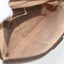 GUCCI GG Supreme Web Sherry Line Bag PVC Beige Gold 904 02 047 Auth ka2077-16