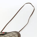 GUCCI GG Supreme Web Sherry Line Bag PVC Beige Gold 904 02 047 Auth ka2077-8