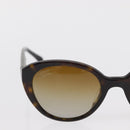 CHANEL Sunglasses plastic Brown CC Auth ka2081-4