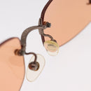 CHANEL Sunglasses metal Orange CC Auth ka2083-15