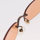CHANEL Sunglasses metal Orange CC Auth ka2083-16