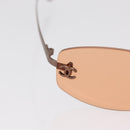 CHANEL Sunglasses metal Orange CC Auth ka2083-5